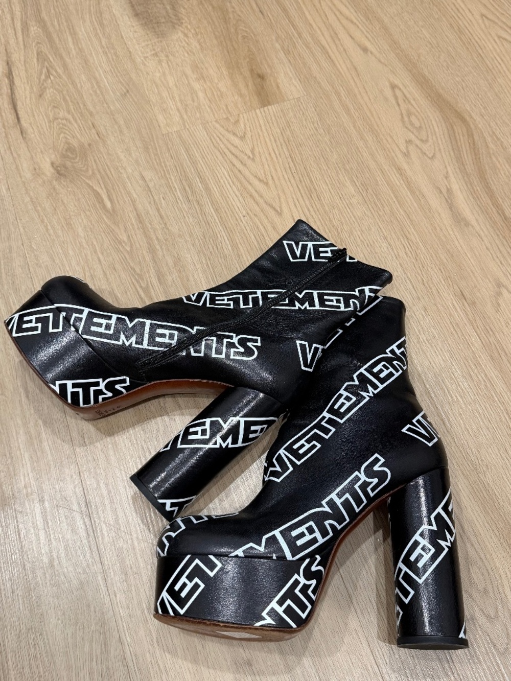 Vetements Platform Logo Boots